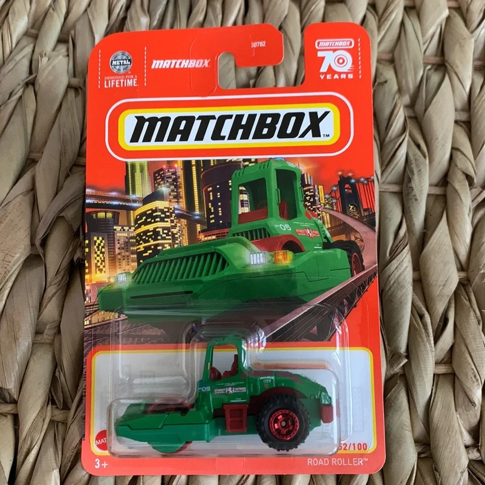 Matchbox Farm Machine Road Roller Construction Machine Vehicle Truck Green toy 🆕
